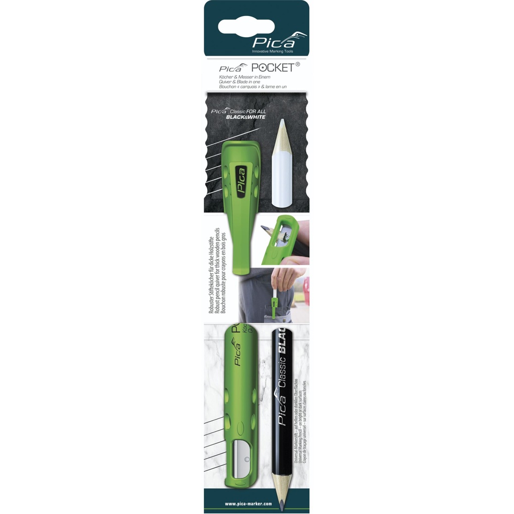 Pica Pocket with 1 FOR ALL Black & White