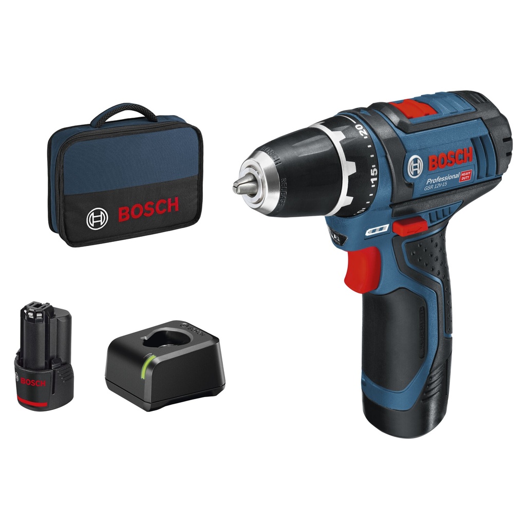 Bosch GSR 12V-15 Promo Pack Cordless Drill Driver