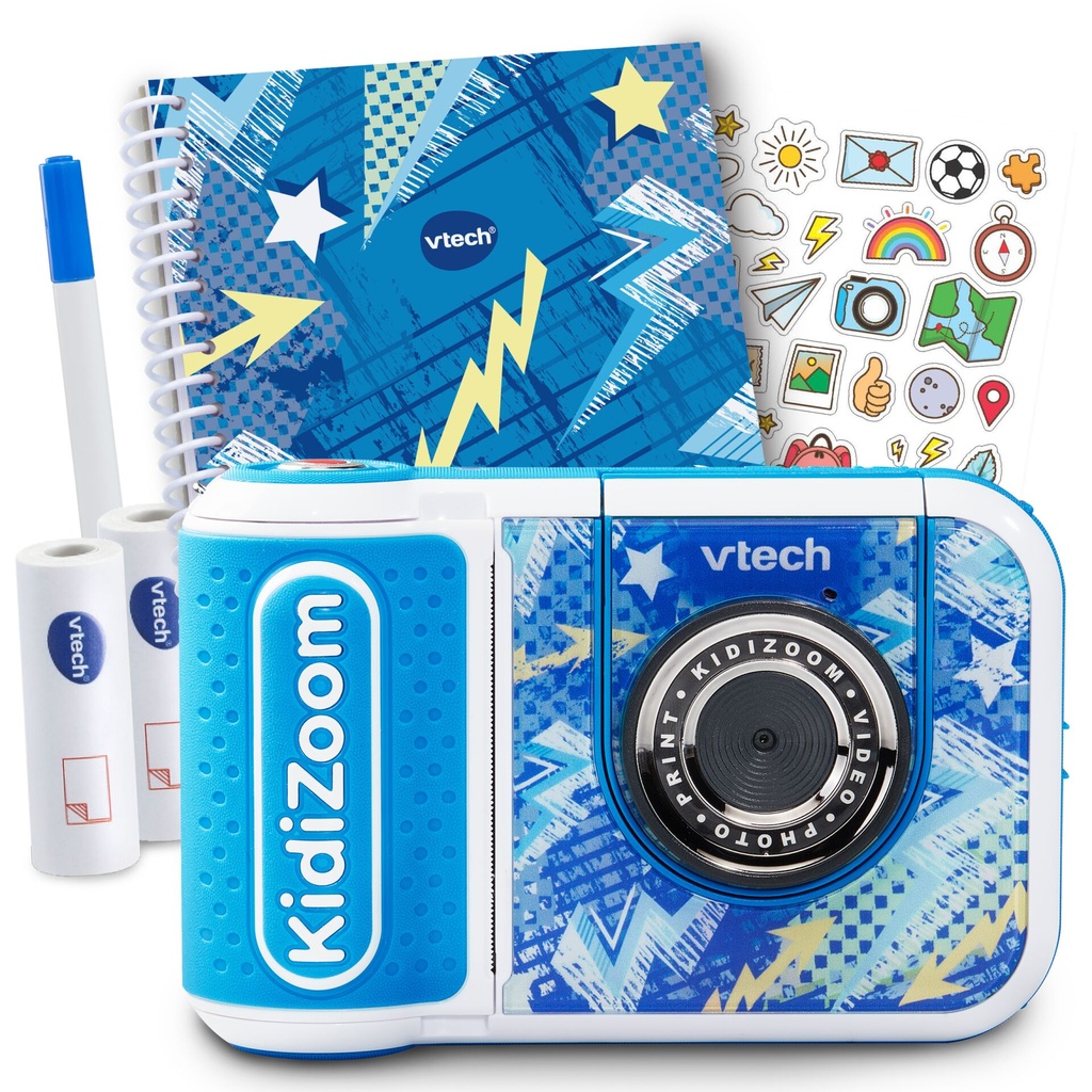 VTech Kidizoom Print Cam blue limited Bundle