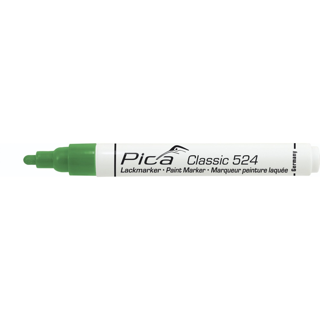 Pica Classic Industrial Paint Marker, 2-4mm bullet tip, green
