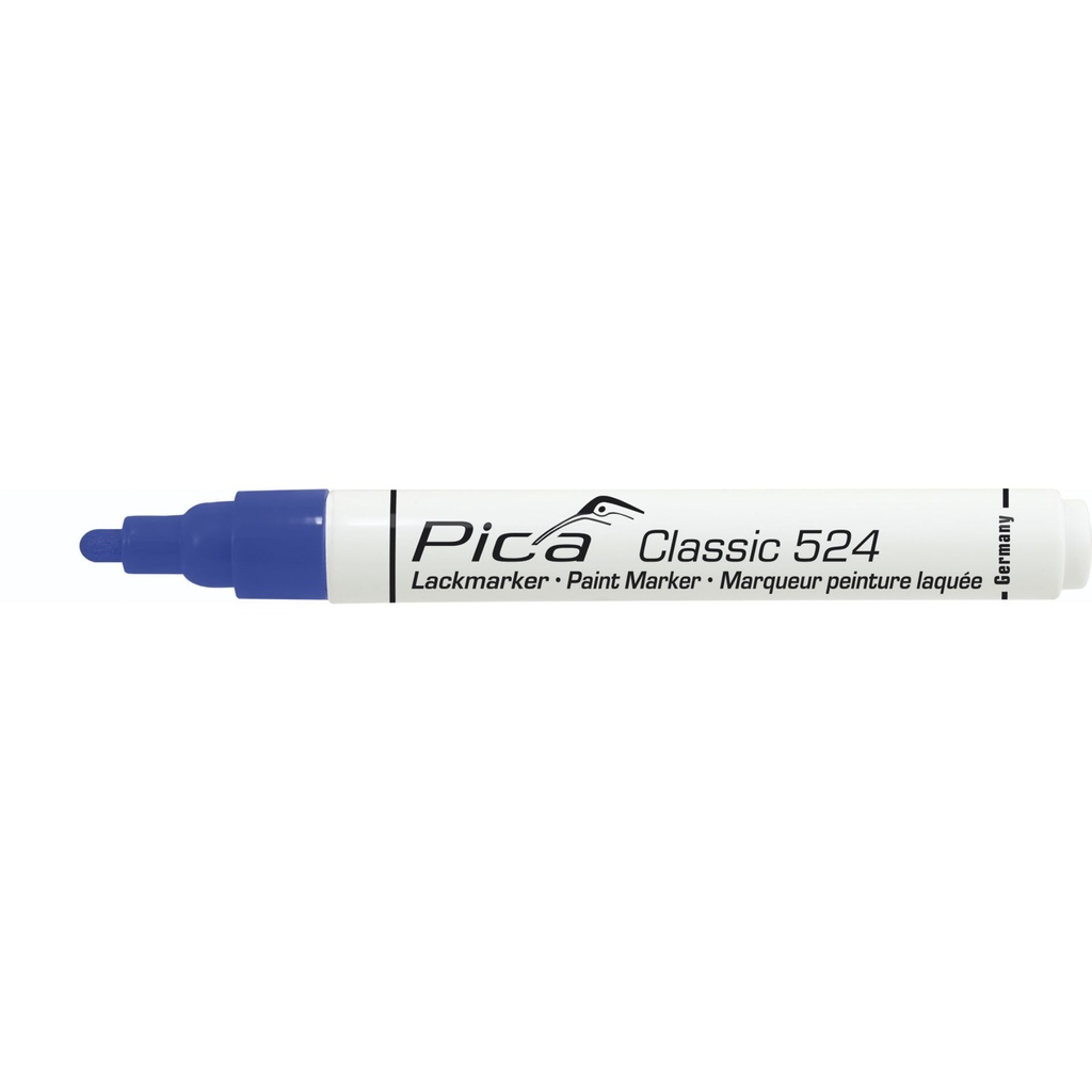 Pica Classic Industrial Paint Marker, 2-4mm bullet tip, blue
