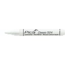 Pica Classic Industrial Paint Marker, 2-4mm bullet tip, white