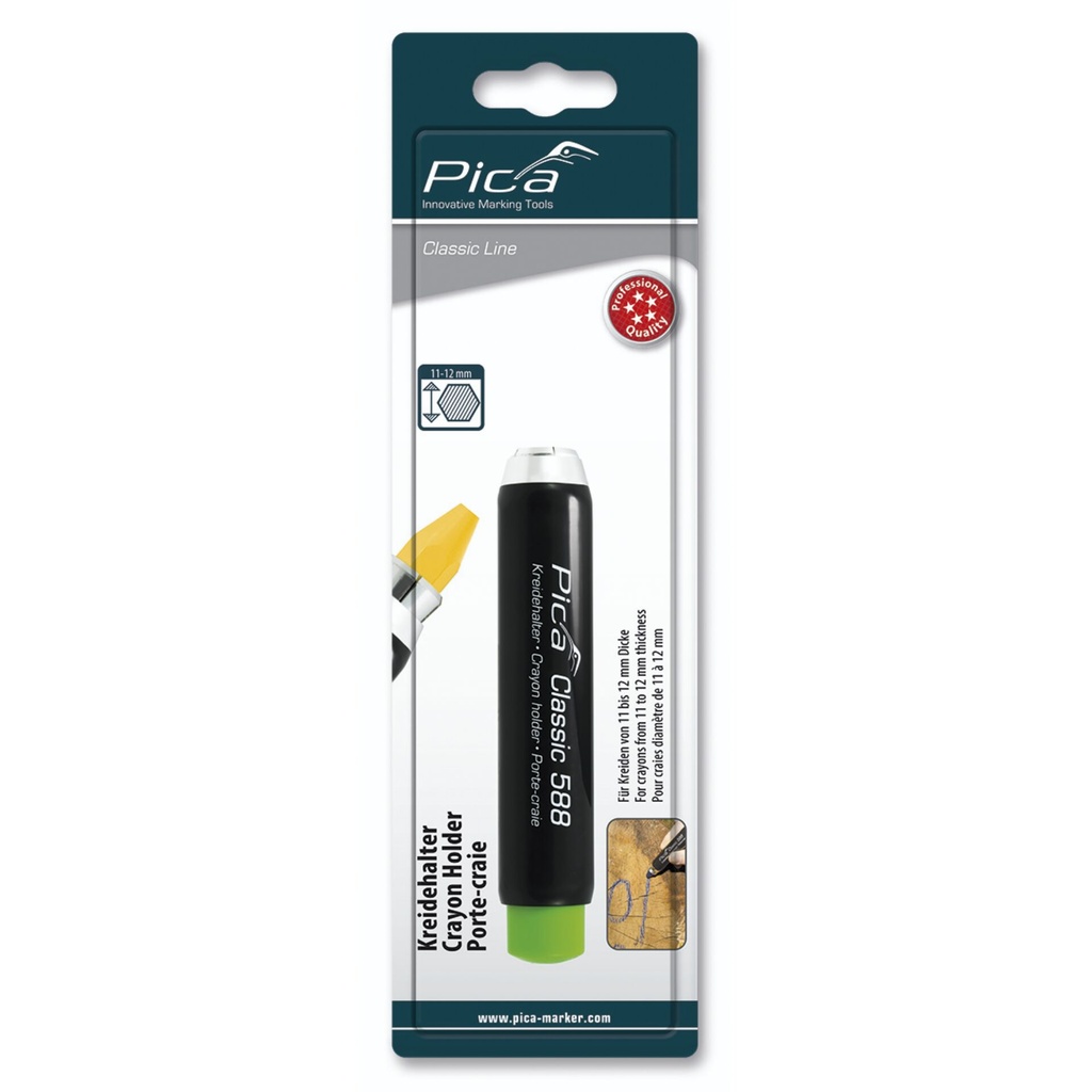 Pica Chalk Holder for 11-12mm Chalk  / Retail Packaging