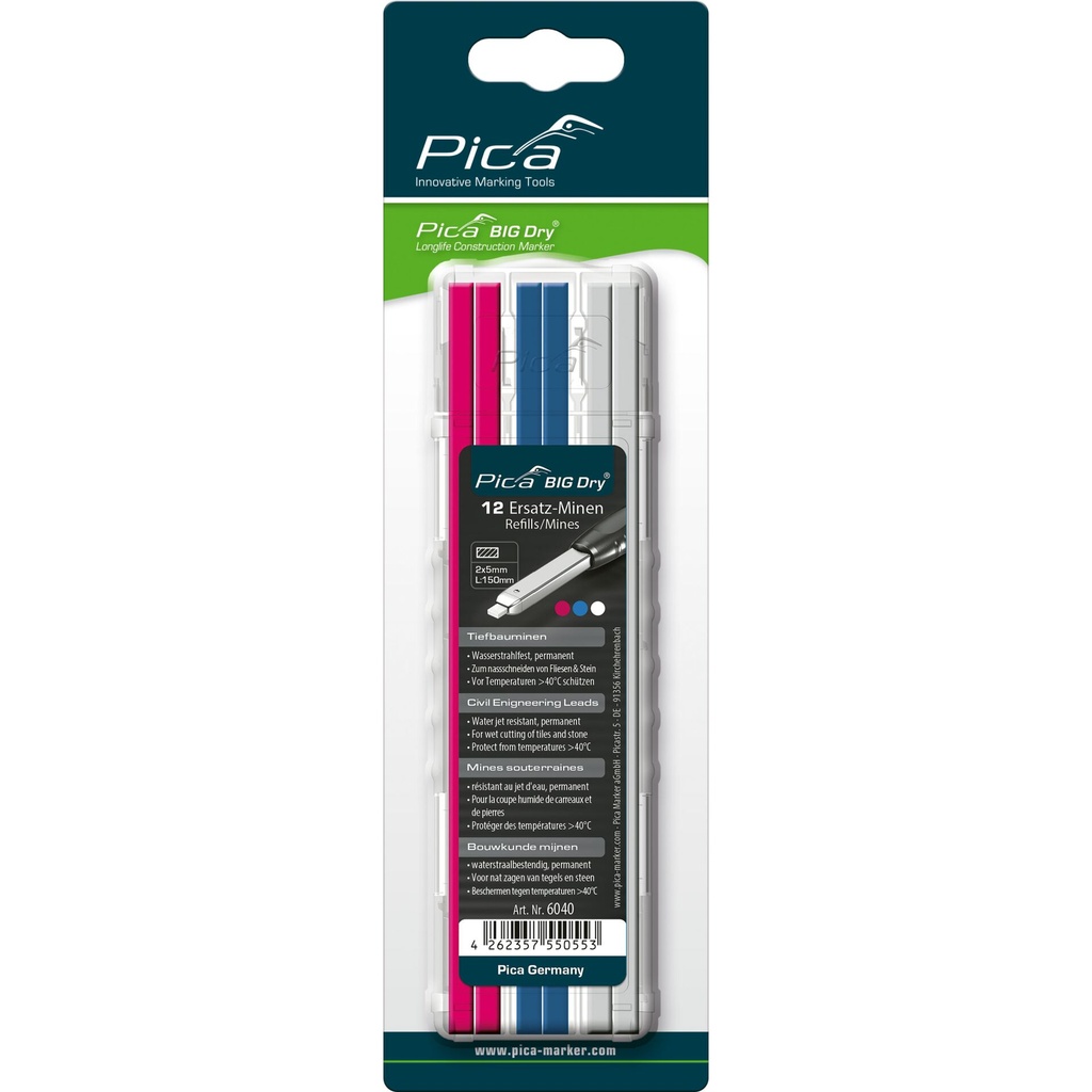 Pica BIG DRY Refills Civil Engineering assorted - SB