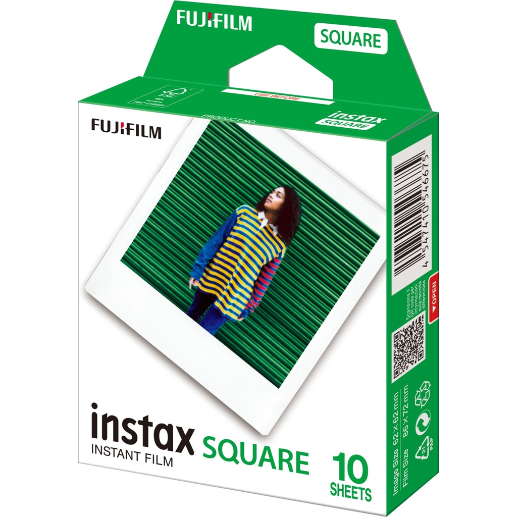 1 Fujifilm Instax Square Film white frame NEW