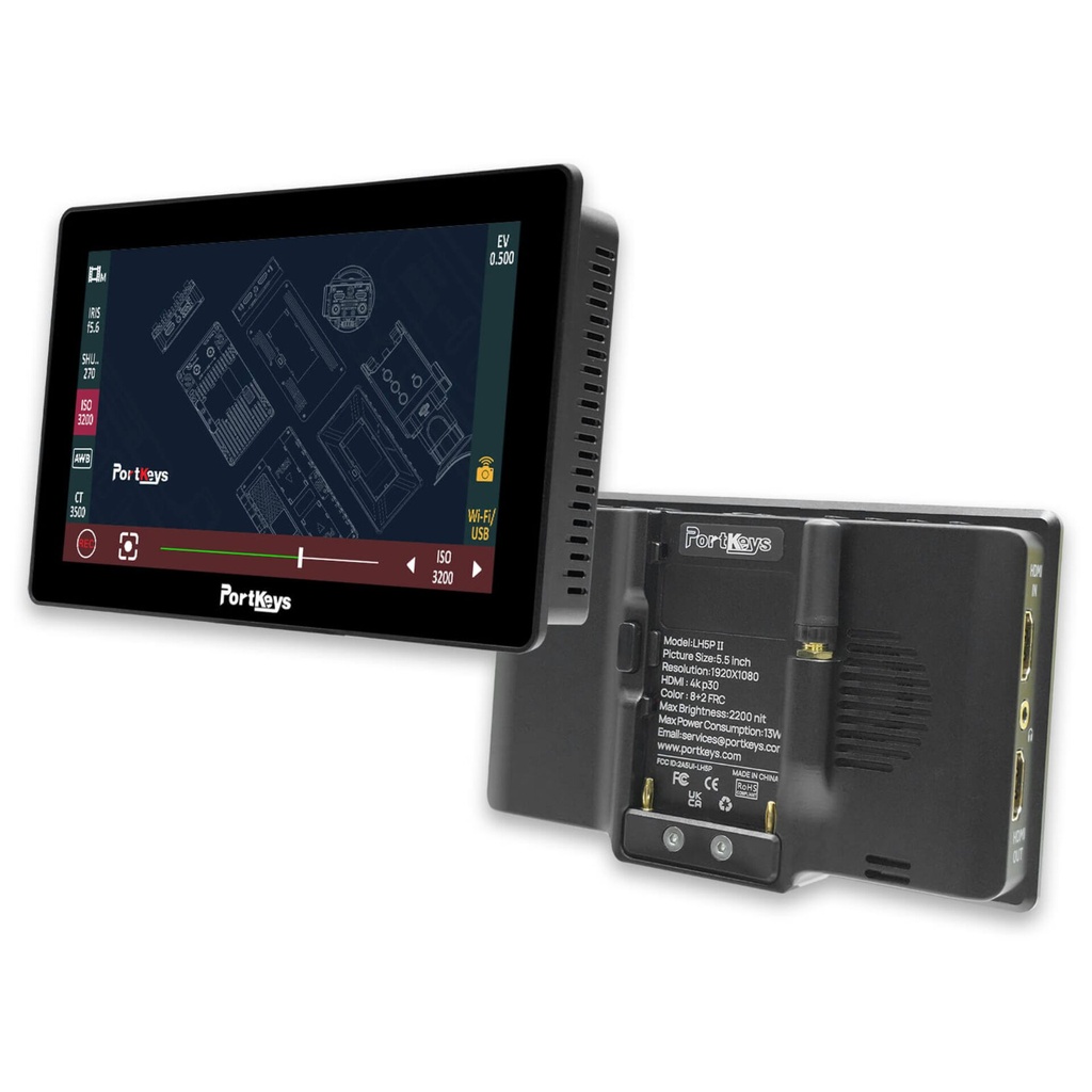 Portkeys LH5P II 5.5 Inch 4K HDMI Touchscreen Monitor