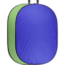 Walimex pro Falthintergrund 200x230cm grün/blau