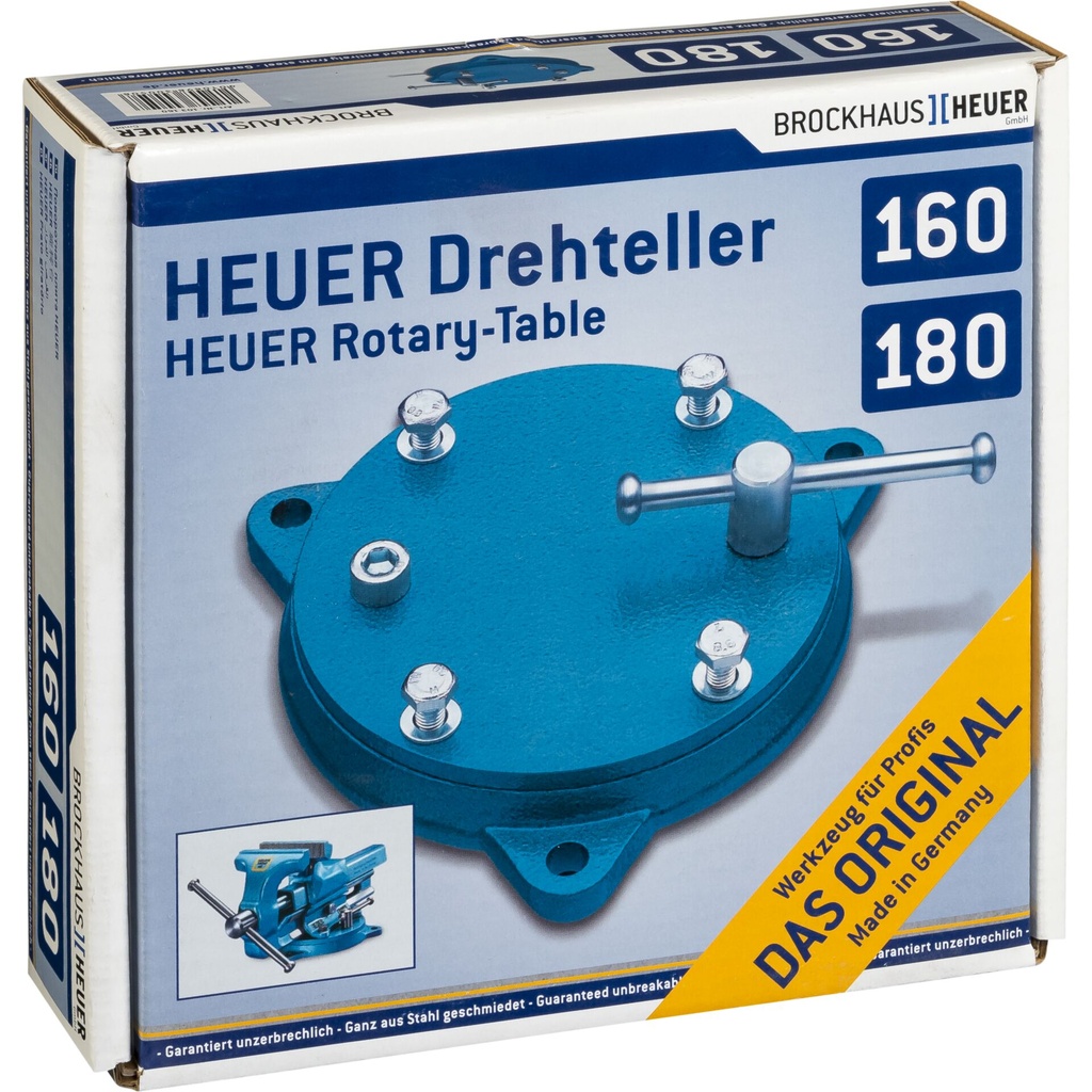 HEUER Rotary Plate for Parallel Vice 150 + 160 + 175