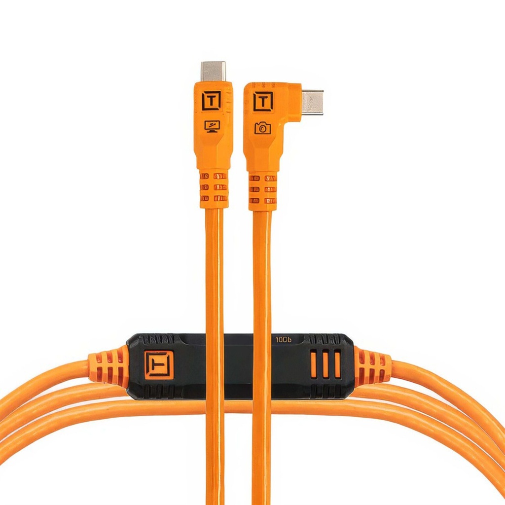 Tether Tools TetherPro USB-C Optima 10G rechts orange 4,6m