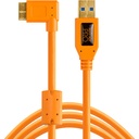 Tether Tools TPro USB 3.0 Micro-B Right Angle 4.6m/15 ORG
