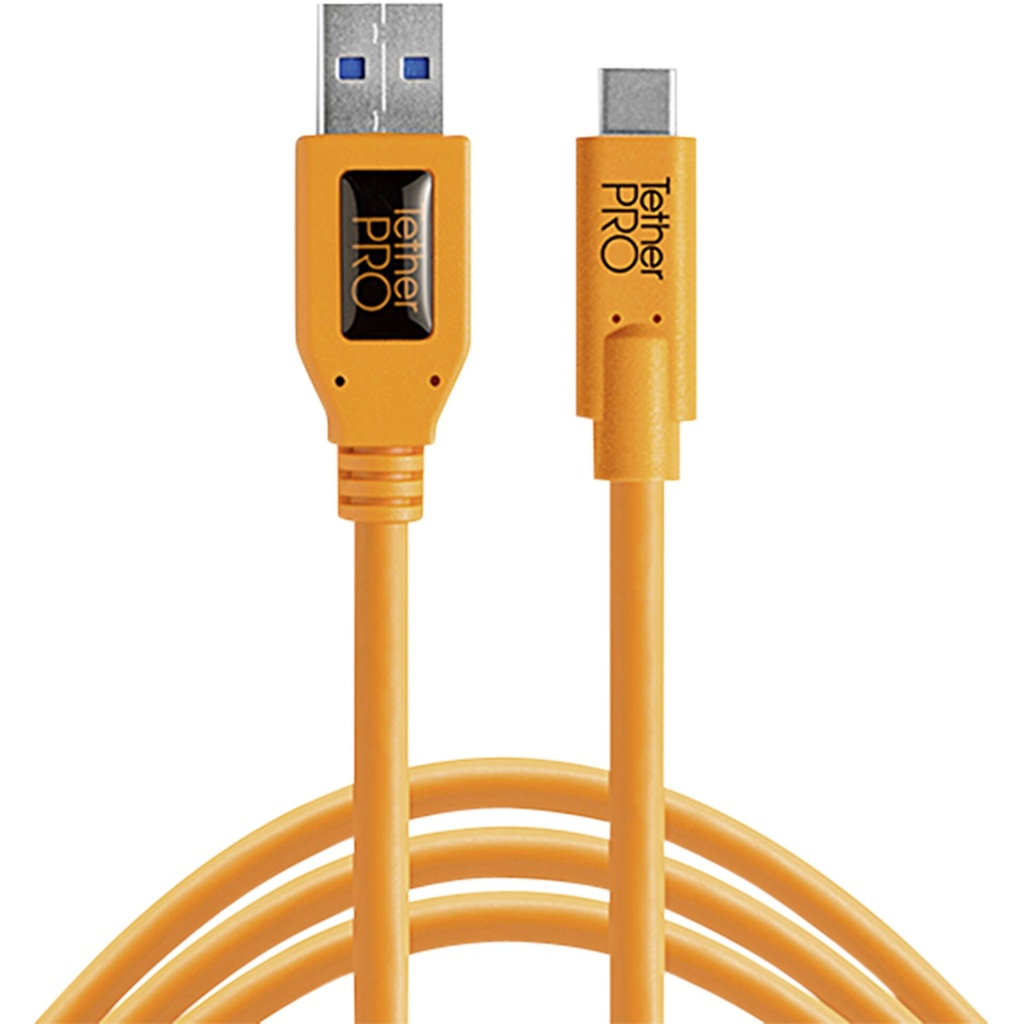 Tether Tools USB 3.0 to USB-C 4,60m orange