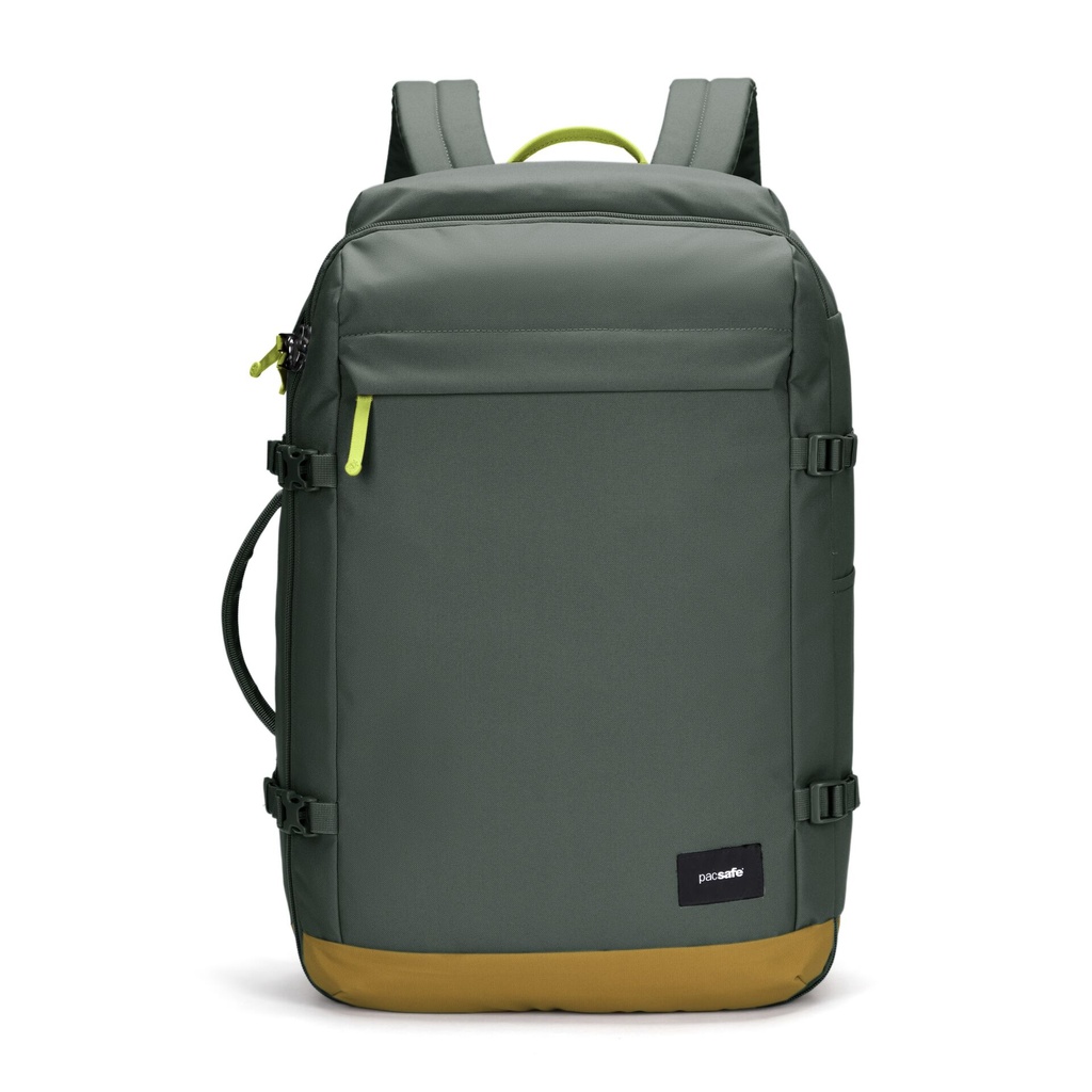 Pacsafe GO Carry-on Rucksack 44L jet spruce grün