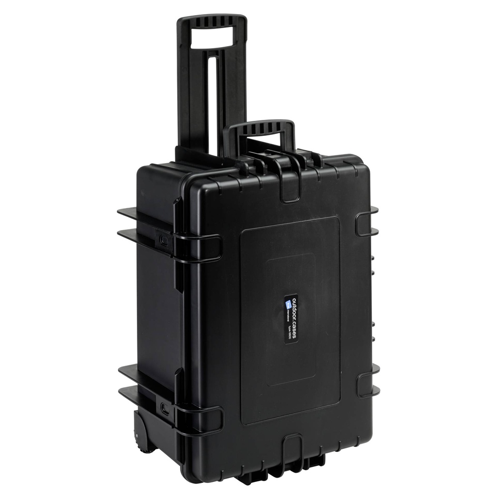 B&W Outdoor Case Type 6800 black with Foam Inlay