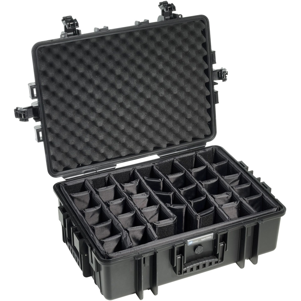 B&W Outdoor Case Type 650 black with divider system