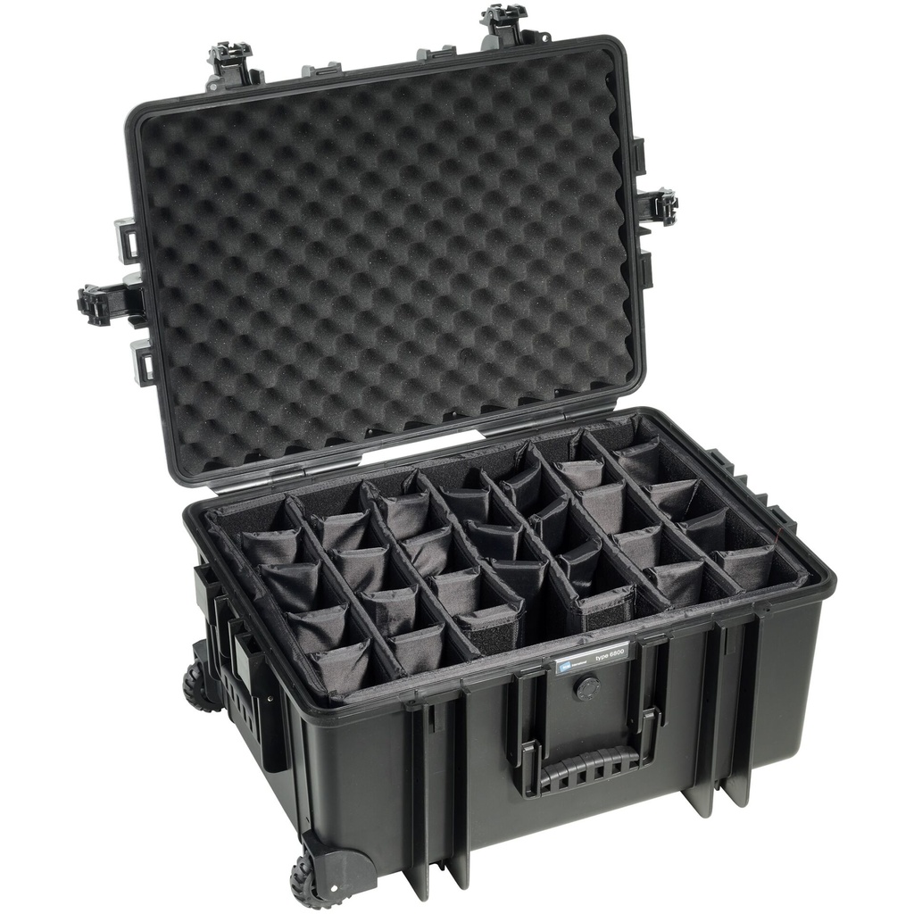 B&W Outdoor Case Type 6800 incl. divider system black