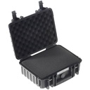 B&W Outdoor Case Type 1000 black with pre-cut foam insert