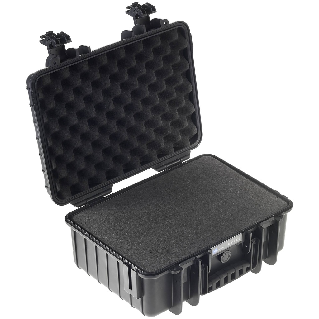 B&W Outdoor Case Type 4000 black incl. foam inlay