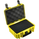 B&W Outdoor Case Type 500 gelb    mit Schaumstoff Inlay