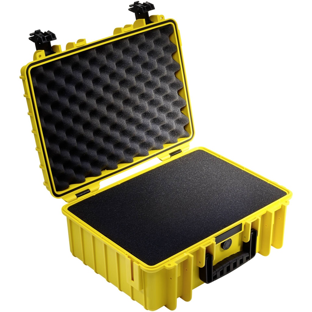 B&W Outdoor Case Type 5000 yellow with foam insert
