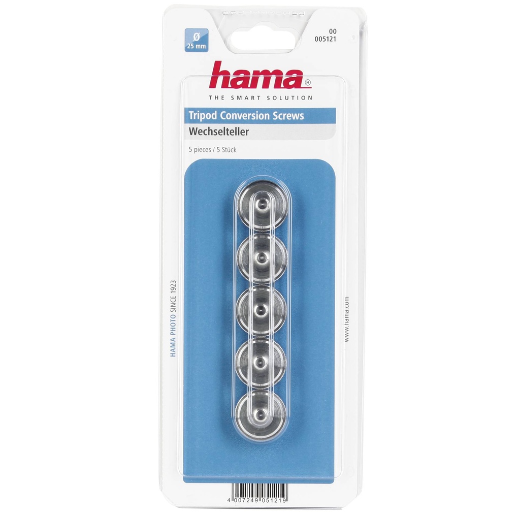 Hama Tripod Conversion Screws 1/4 ->3/8           5pcs    5121