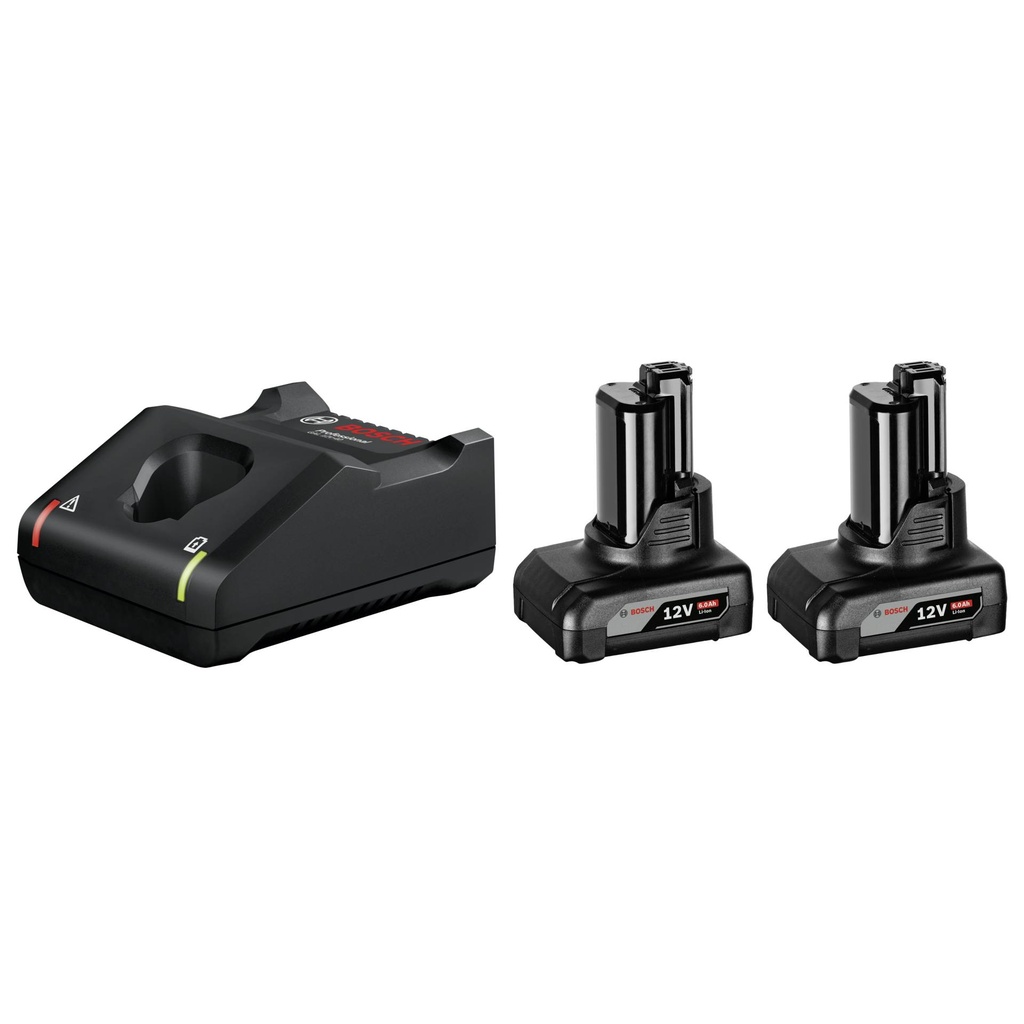 Bosch 2x 6.0Ah, GAL 12V-40 Rechargeable Battery