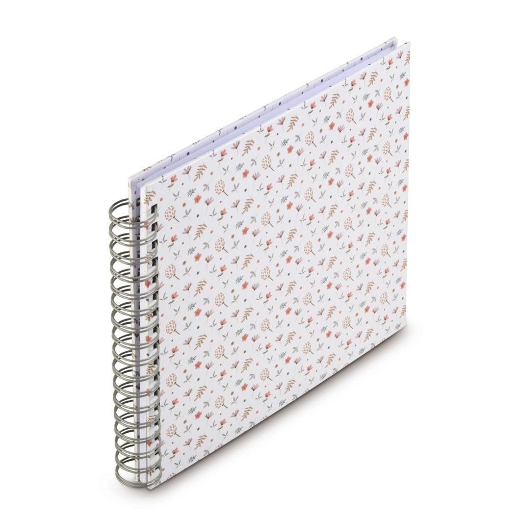 Hama Floral Spiral Album   28x24 50 white Pages 7739