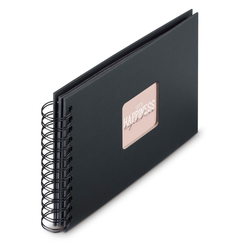 Hama  Fine Art  Spiral NewBlack 24x17 50 schwarze Seiten    9833