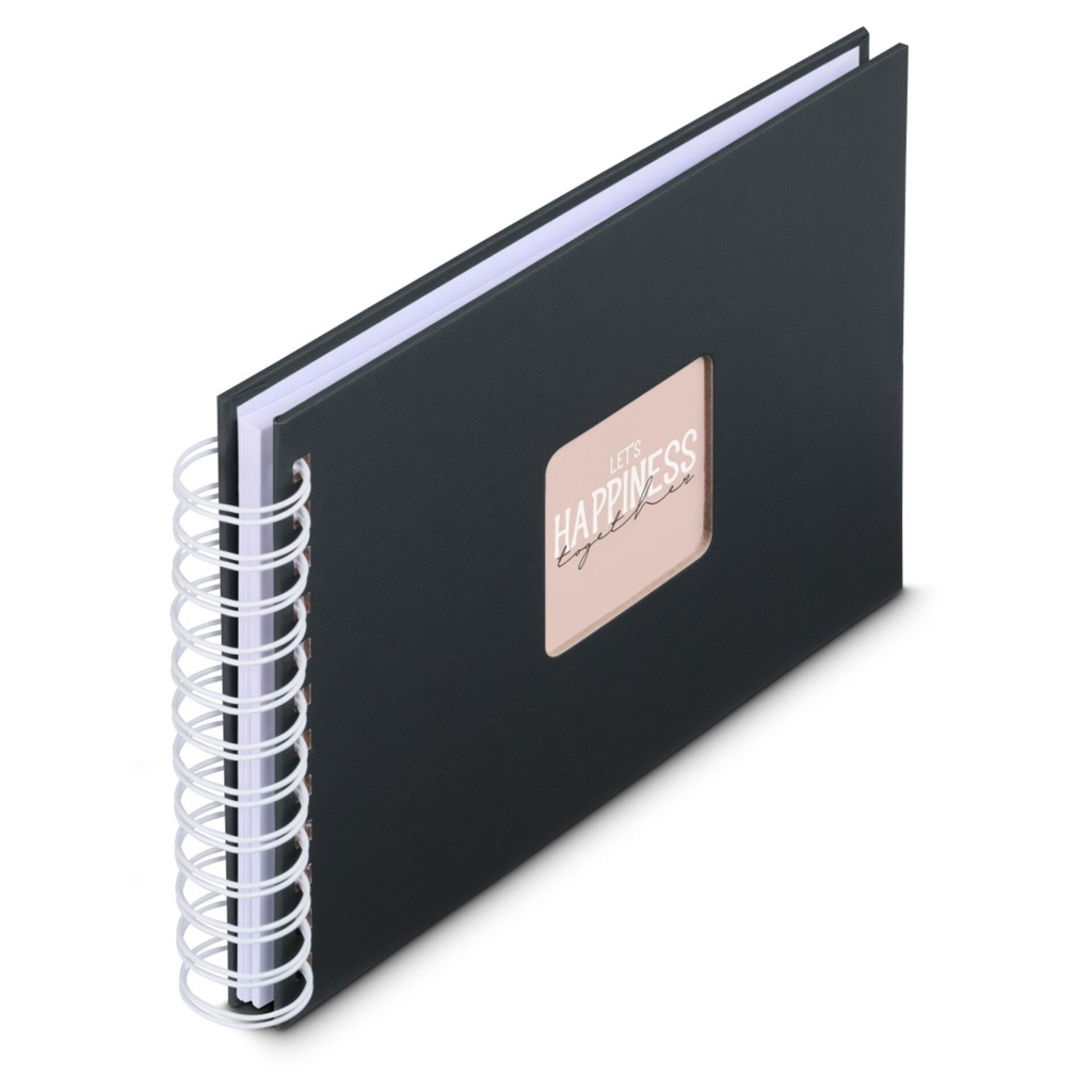 Hama  Fine Art  Spiral NewBlack 24x17 50 weiße Seiten    9830