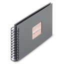 Hama  Fine Art  Spiral Steingrau 24x17 50 schwarze Seiten    9839