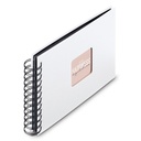 Hama  Fine Art  Spiral weiß 24x17 50 schwarze Seiten    9845