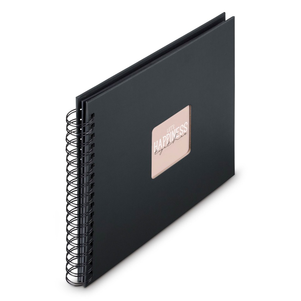 Hama  Fine Art  Spiral NewBlack 28x24 50 schwarze Seiten    9834