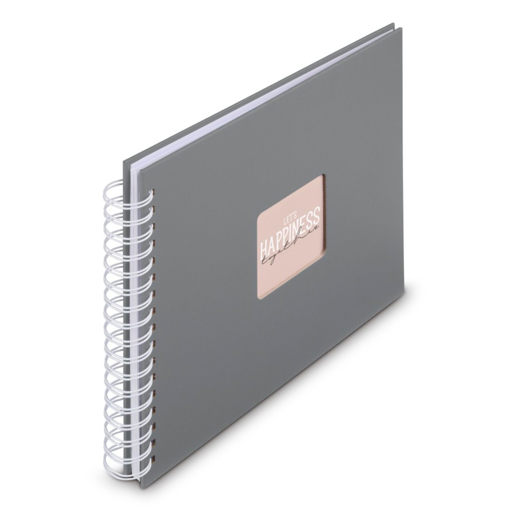 Hama  Fine Art  Spiral Steingrau 28x24 50 weiße Seiten    9837