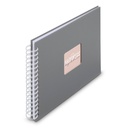 Hama  Fine Art  Spiral Steingrau 28x24 50 weiße Seiten    9837