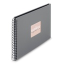 Hama  Fine Art  Spiral Steingrau 36x32 50 schwarze Seiten    9841