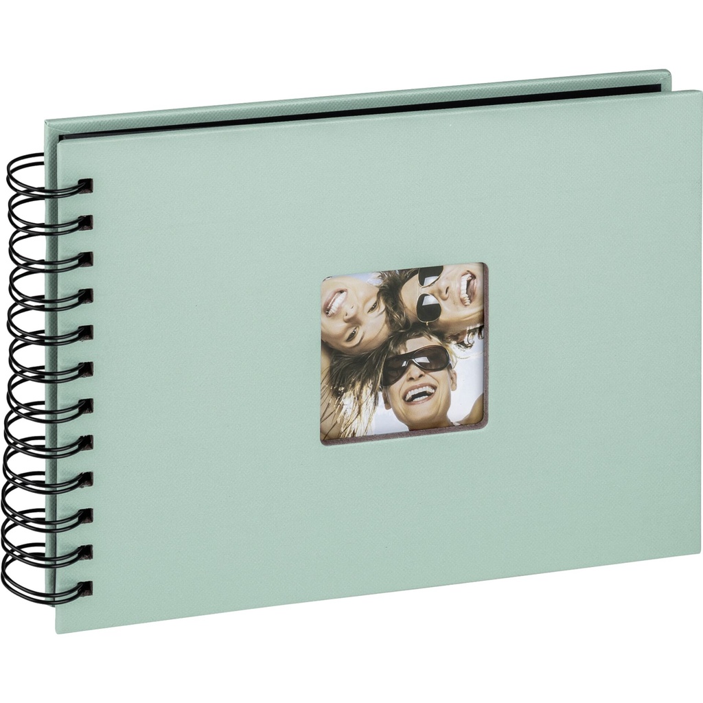 Walther Fun mint green 23x17 40 black Pages Wire-O SA109A