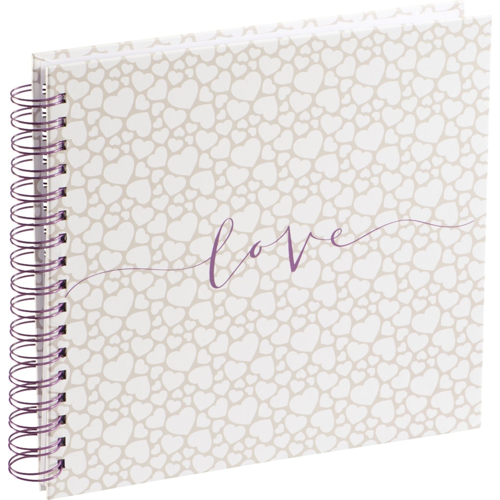 Hama Romance Spiral-Album  28x24 40 white Pages Wedding 3832