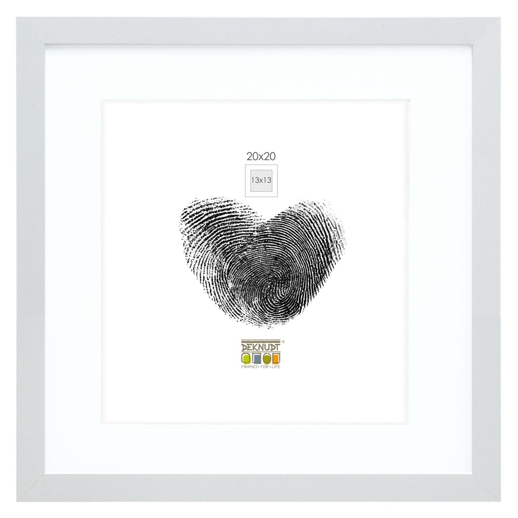 Deknudt S66KD1 P1          20x20 Wood silver with Passepartout