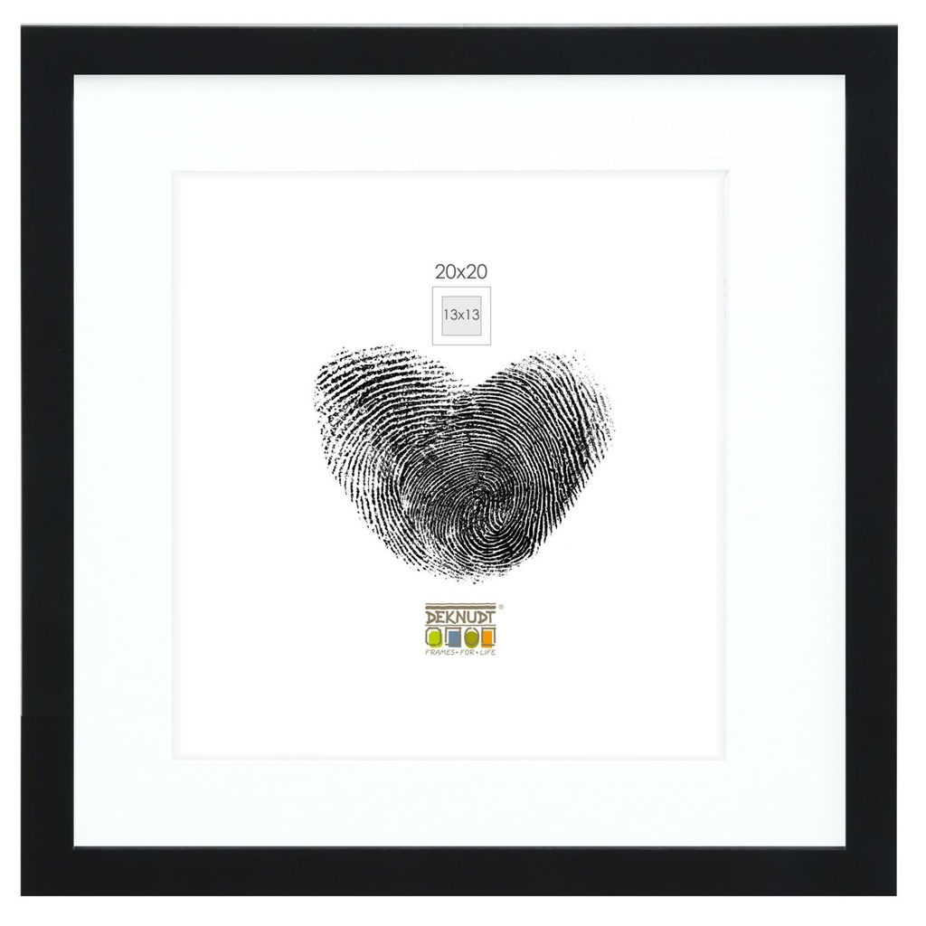 Deknudt S66KF2 P1          20x20 Wood black with Passepartout