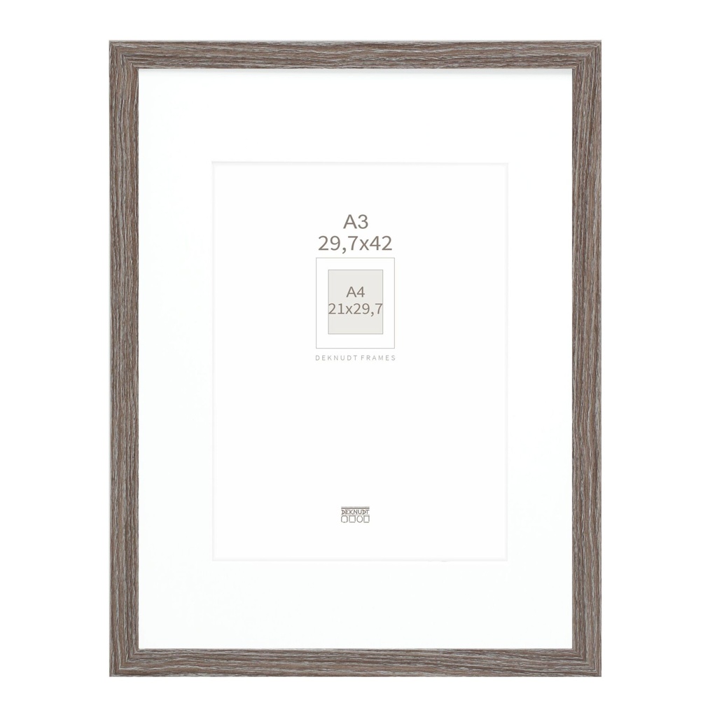Deknudt S66KH3 P1 DIN A3 29,7x42 Wood grey with Passepartout