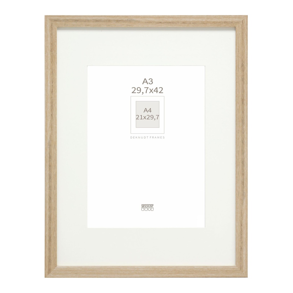Deknudt S66KH1 P1 DIN A3 29,7x42 Wood oak with Passepartout