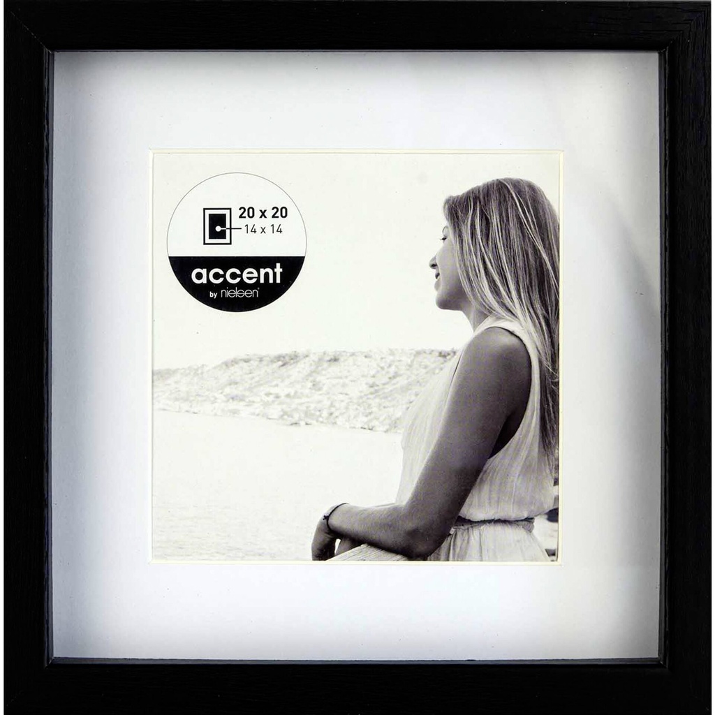 Nielsen Aura black 20x20 Wood incl. Passepartout 1115000