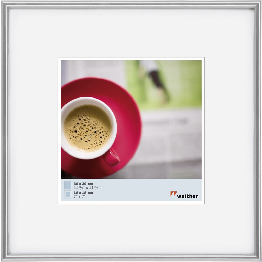 Walther Galeria            30x30 Resin silver KS330H