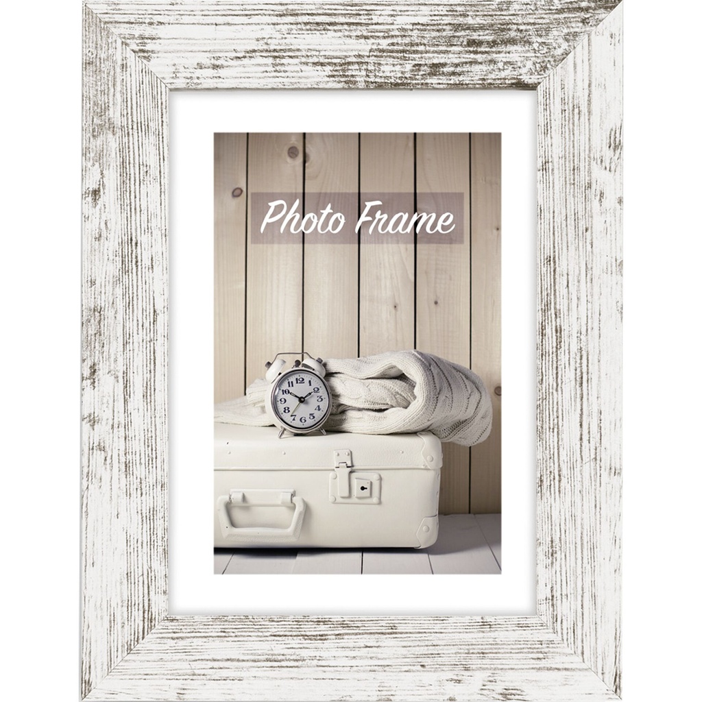 ZEP Nelson 6 white/brown   30x40 Wood Frame V21346