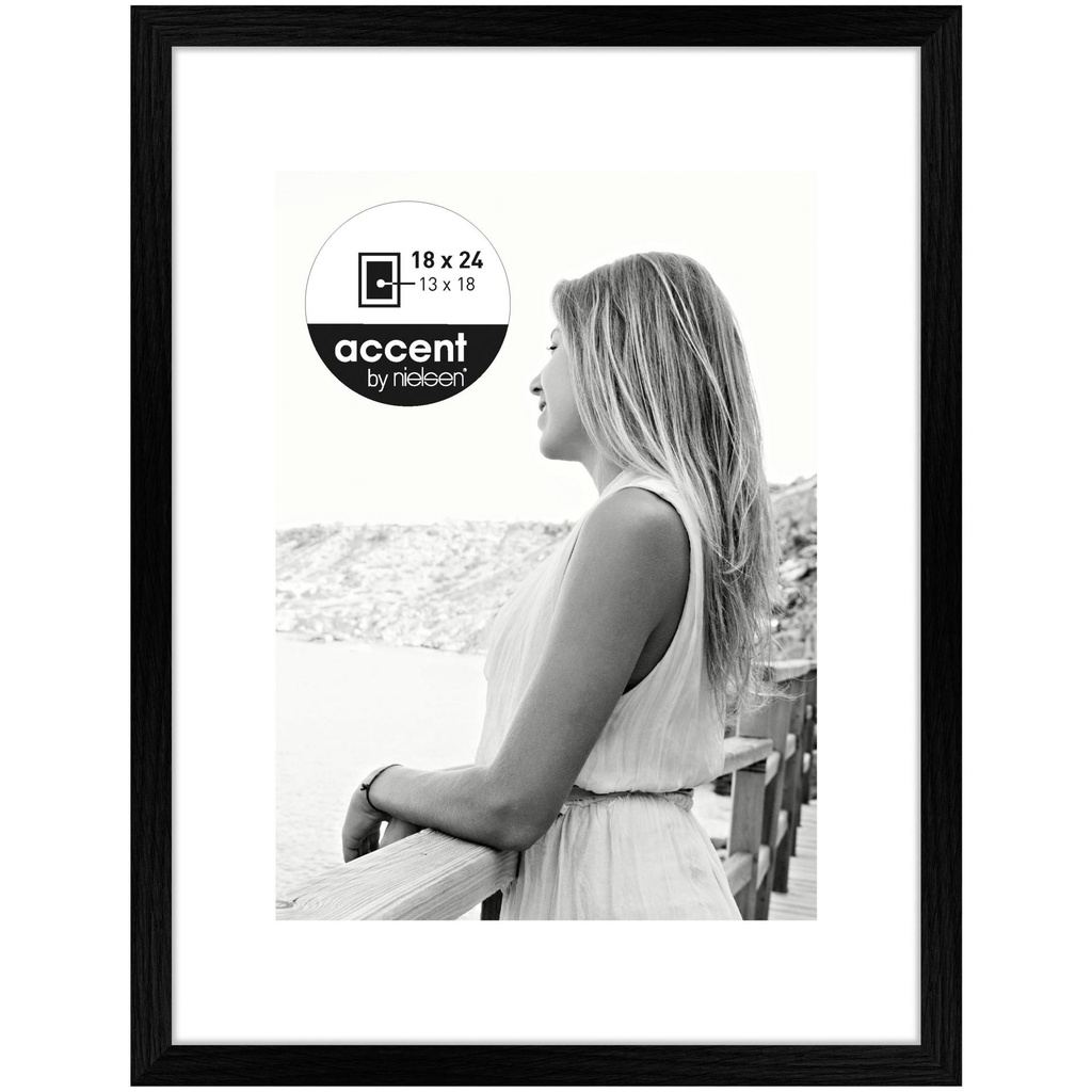 Nielsen Aura black 18x24 Wood incl. Passepartout 1134000