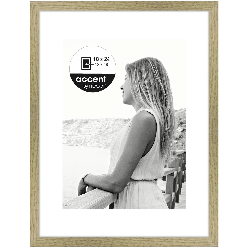 Nielsen Aura oak 18x24 Wood incl. Passepartout 1134002