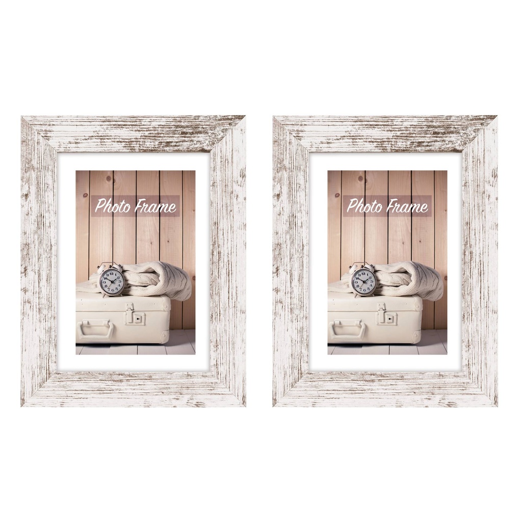 2x1 ZEP Nelson 6           18x24 Wood Frame white/brown    V21186