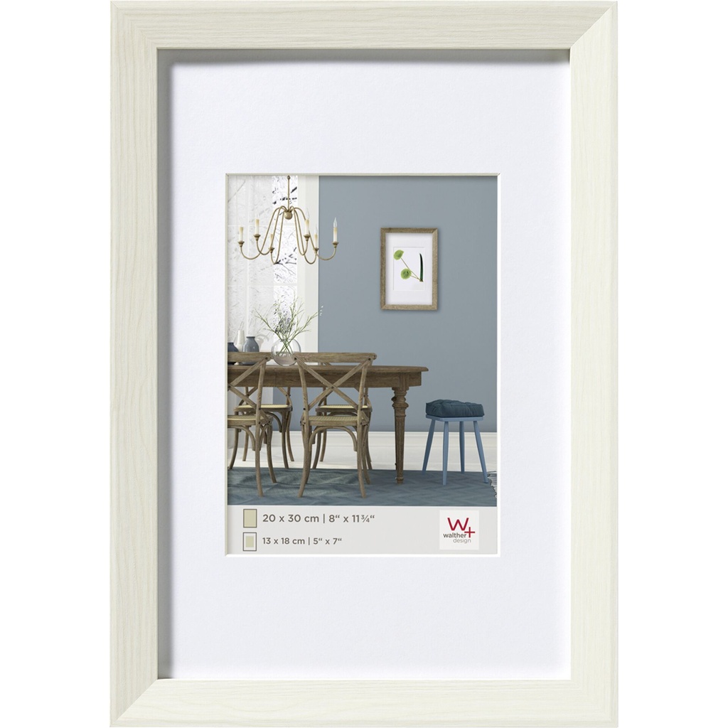 Walther Fiorito white 20x30 Wood incl. Passepartout EF030W