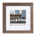 Walther Fiorito nut tree 30x30 Wood incl. Passepartout EF330N