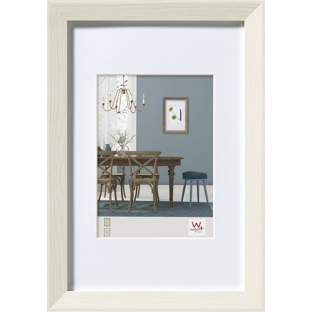 Walther Fiorito white 30x45 Wood incl. Passepartout EF045W