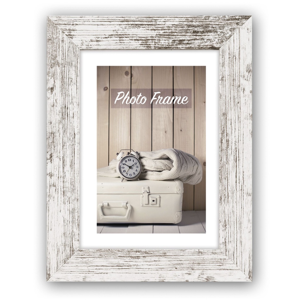 ZEP Nelson 6 white/brown   40x50 Wooden Frame V21546